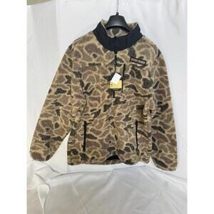 NEW! Burlebo Sherpa - Quarter Zip - Rocky Mountain Camo Men Medium NWT